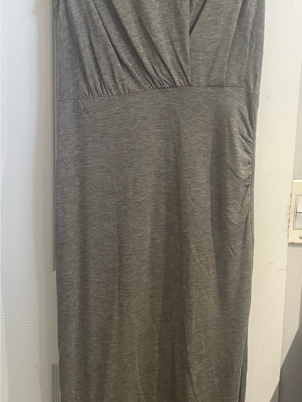 All Saints Gray Maxi Knit Skirt